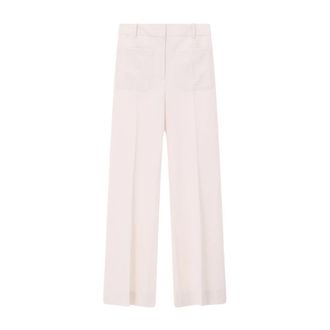 Victoria Beckham Wijde broek - Dames - Wijde Broeken - Roze - L - Broeken