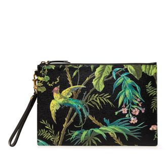 Gucci Pre-owned Gucci Calfskin Tropical Print Clutch Ladies 2W7XFF7B5RTG5ZGD