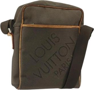 Louis Vuitton Pre-owned Vintage Damier Geant Shoulder Bag - Dames - Vintage Schoudertas - Bruin - ONE Size - Leer - Vintage