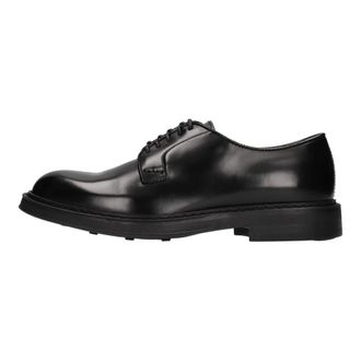 Doucal's Derby Lace-up - Heren - Nette schoenen - Zwart - 45 EU - Leer - Schoenen