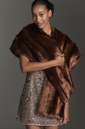 Anna Sui Faux Fur Scarf