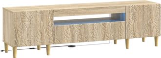 vidaXL Mueble De Tv Led Roble Sonoma Madera De Ingenier&iacute;a Vidaxl