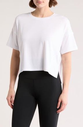 90 Degree by Reflex Supersoft Day One Boxy High-Low T-Shirt in White at Nordstrom Rack, Size X-Large