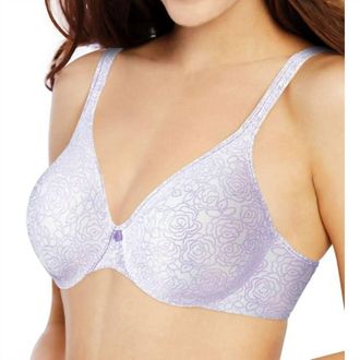 Bali Intimates Passion For Comfort Underwire Bra In Lilac Rose Print