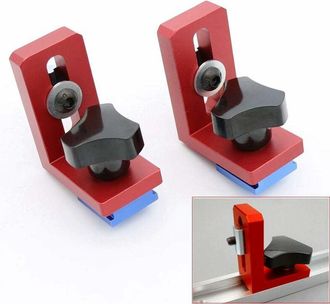 OEM Set Di 2 Supporti Scorrevoli A T Per Utensili Da Falegnameria In Alluminio