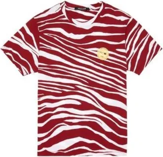 Roberto Cavalli Zebra Print Cotton T-Shirt, Size X-Small
