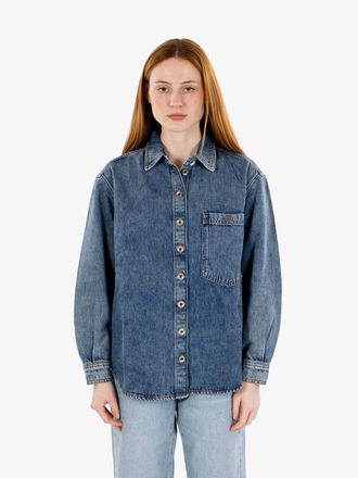 Patrizia Pepe Camicia in jeans warm blue