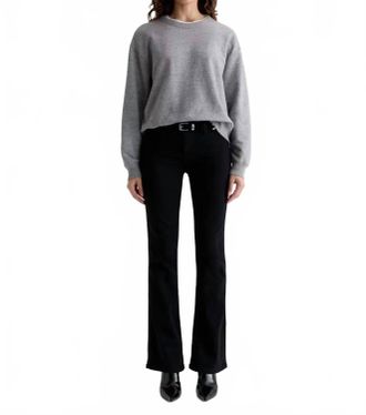 AG - Adriano Goldschmied Angel Low Rise Boot Jeans In Super Black