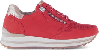 Gabor Schoenen, Dames, Rood, 36 EU, Leer, Vienna Sneaker