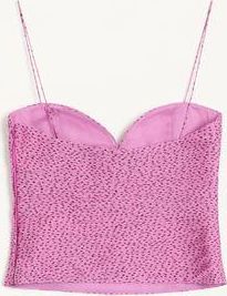 Valentino Top In Chiffon Stampa Plusdepois Donna ABSOLUTE ROSE/NERO 38