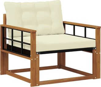 vidaXL Conjunto De Sof&aacute;s De Exterior Natural Vidaxl