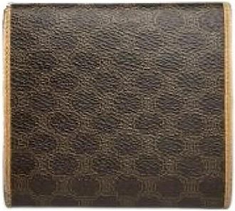 Celine Pre-owned Vintage Portemonnee - Dames - Vintage Accessoires - Bruin - ONE Size - Leer - Vintage