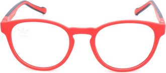 adidas Mens Red Round Eyeglass Frames AOR028O-1