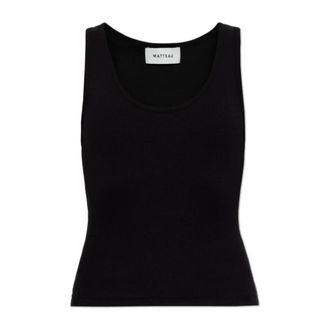 Matteau Dames, Tops, Zwart, Maat: XL Katoen