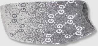 Gucci Wool Jacquard Pet Sweater, Size XXS, Grey