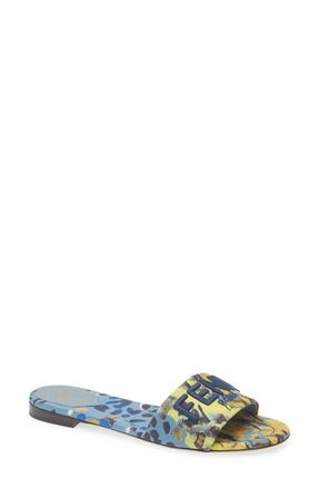 Fendi Signature Slide Sandal in Blue at Nordstrom, Size 11.5Us