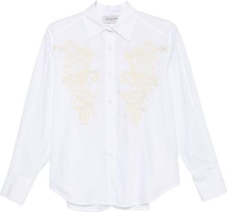 Ermanno Scervino Womens Embroidered Cotton Shirt