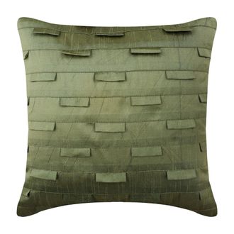 OEM Fundas De Almohada Homecentric De 50x50 Cm, Color Topo, Dise&ntilde;o Plisado, Paquete De 2, Fundas De Coj&iacute;n Cuadradas De Color Liso Y Sedoso
