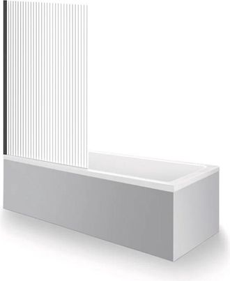 Duravit Ba&ntilde;era Derecha 180 X 80 Cm Duravit Duravit No.1 + Mampara De Ba&ntilde;era Aurys Raywall, Negro Mate