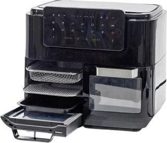 Trade Shop Trade Shop - Horno + Freidora De Aire Multifunci&oacute;n Con Doble Cubo Desmontable De 12lt 2600w