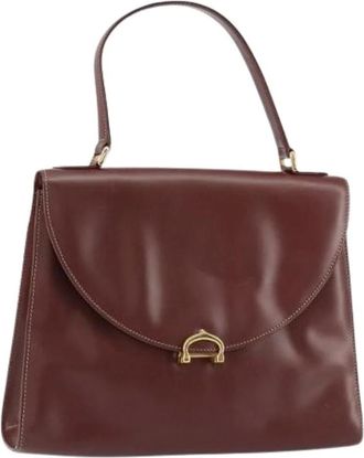 Cartier Pre-owned Handbags, female, Red, Size: ONE SIZE Pre-owned Leather Handbag