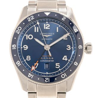 Longines Pre-owned Longines Spirit Zulu Time Automatic Blue Dial Mens Watch L3.812.4.93.6