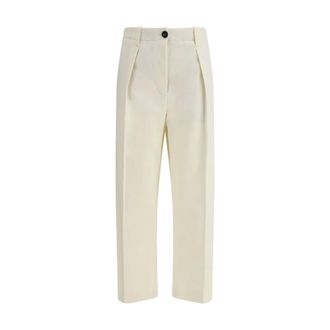 Brunello Cucinelli Donna, Pantaloni, Bianco, S, new