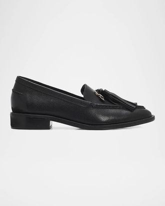Cinq &agrave; Sept Remi Leather Tassel Loafers