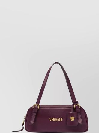 Versace double handle lamb leather shoulder bag