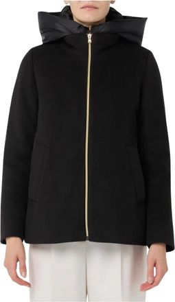 Emme Di Marella Sorriso Jacket - Dames - Winterjassen - Zwart - XL - Leer - Jassen