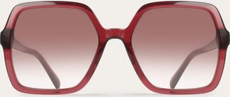 Ferragamo Women Square frame sunglasses Red