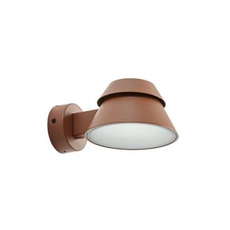 Lucande Lucande L&aacute;mpara De Pared Led Exterior moena En Marr&oacute;n Aluminio