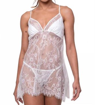 Mari M Lingerie Diva Lace Nightie In White