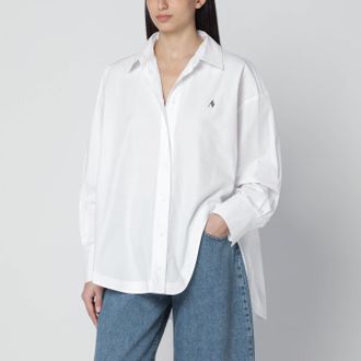 The Attico Oversized white cotton shirt