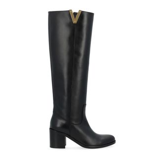 Via Roma 15 Santa Monica 4041 - female - Via Roma 15 - Heeled Boots - Black - 4 1/2 UK - Shoes