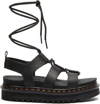 Dr. Martens Platte sandalen - Dames - Sandalen - Zwart - 38 EU - Leer - Schoenen