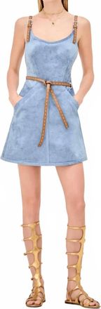 Alexis Kacen Mini Dress In Azure Blue