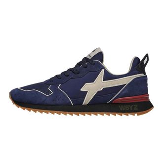 W6YZ W6Yz - Technical fabric and suede sneakers Jet-M. - Heren - Schoenen - Blauw - Maat: 43 EU Su&egrave;de
