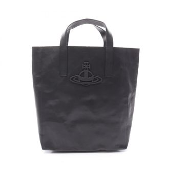 Vivienne Westwood Black Leather Handbag Tote Bag (Pre-Owned)