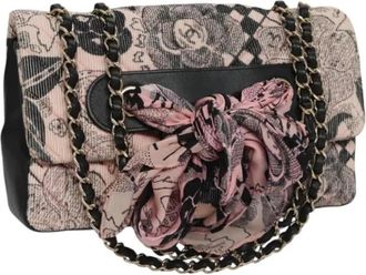 Chanel Pre-owned Corduroy Schoudertas - Dames - Vintage Schoudertas - Roze - ONE Size - Vintage