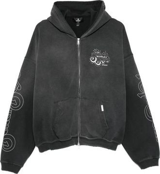 Represent Graphic-print Zip-up Hoodie