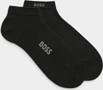BOSS Mens Neutral bamboo ped socks 2-pack