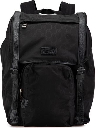 Gucci Womens Gg Supreme Backpack 474078 - Black Textile - One Size