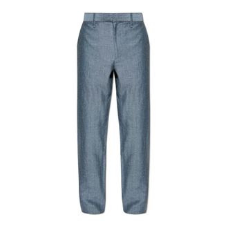 Rag & Bone Broek met taps toelopende pijpen - Heren - Straight fit broeken - Blauw - W31 - Wol - Broeken