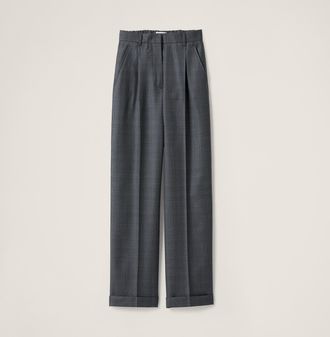 Miu Miu Prince of Wales checked wool pants