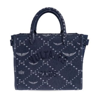 Zadig&Voltaire Tote Bags, female, Blue, Size: ONE SIZE Angel Shopper Bag