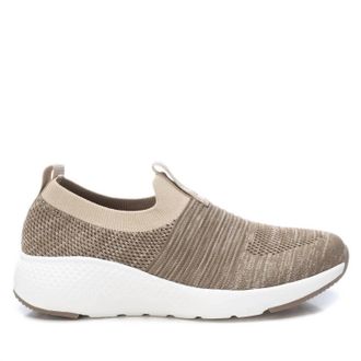 Xti Womens Technical Fabric Sneakers In Beige