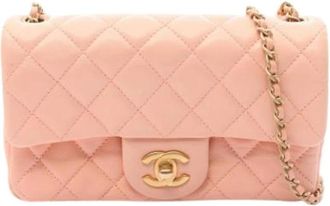 Chanel Pre-owned Vintage Schoudertas - Dames - Vintage Schoudertas - Roze - ONE Size - Leer - Vintage