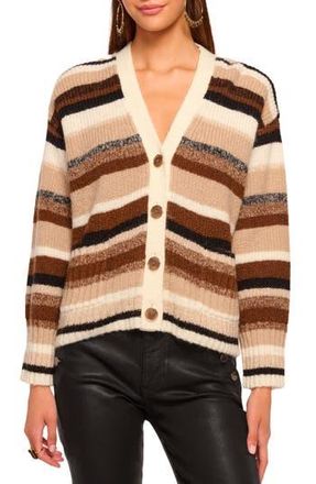 Ramy Brook Caroline Stripe Cardigan in Neutral Stripe at Nordstrom Rack, Size X-Large