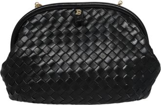 Bally Black Leather Shoulder Bag (Pre-Owned)